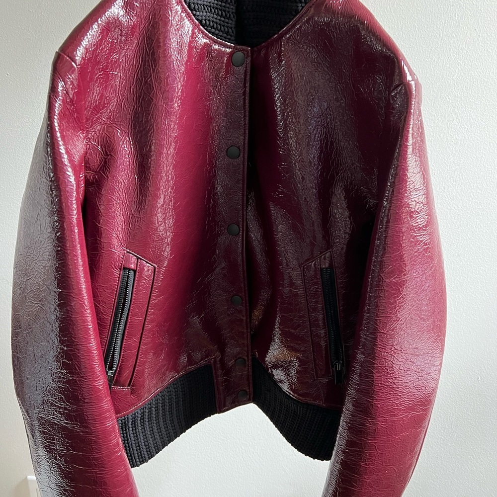 Rag And Bone Mazy Bomber In Oxblood - image 5